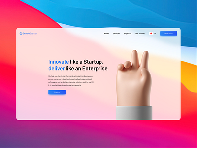 Enable Startup - New look branding design ui web website