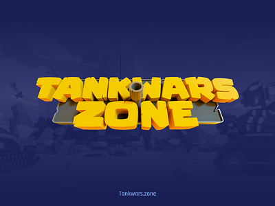 Tankwars.zone - Exciting NFT battle game logo 3d branding design graphic design logo ui