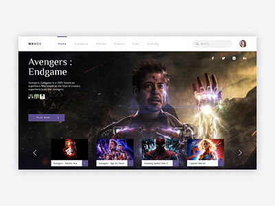 Movie Website Banner Website UI concept by Sy Thong Nguyen on Dribbble