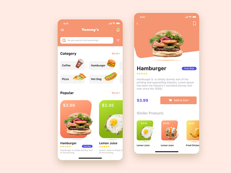 Food App UI concept by Sy Thong Nguyen on Dribbble