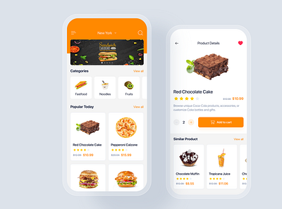 Food App app app design cake delivery food and drink food app form template theme ui ui design ui kit uidesign