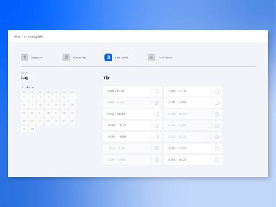 Timeslot selection