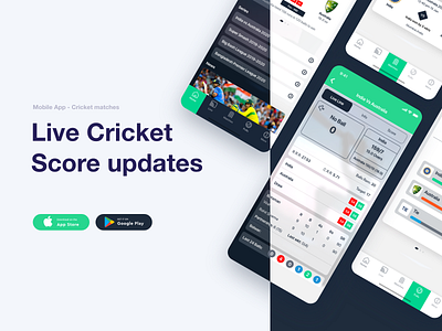 New Live Line cricket design iconography illustration mobile app design sports typography ui ui design ux ux design vector