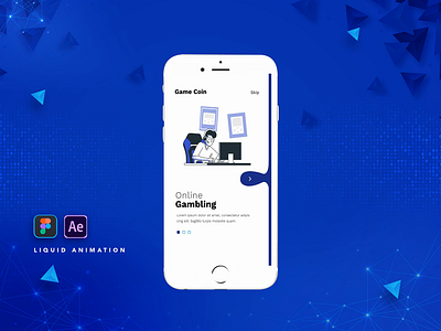 Liquid Animation animation mobile app design ui design vector