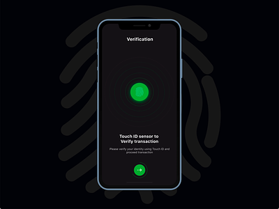Touch ID Animation animation interaction mobile app design touch id ui ux