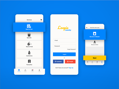 Laundry Mobile App Design