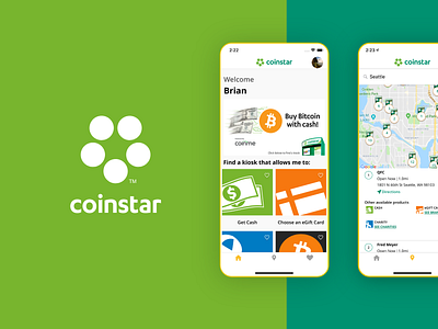 CoinStar Mobile App Design graphicdesign icon iconography mobile app design typography ui design ux design vector