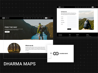 Dharma Maps logo photoshop ui design ux design vector website design