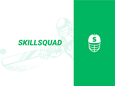 SkillSquad Logo branding cricket design iconography illustration logo typography vector