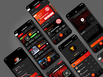 Car Buddy Mobile App UI car contest graphicdesign icon iconography logo mobile app design ui design ux design