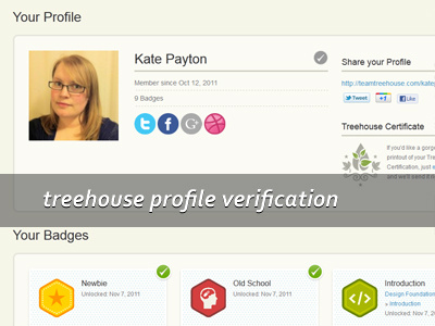 Treehouse Profile Verification