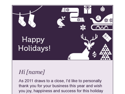 Pixel Nourish - Holiday Card - Header christmas email happy holiday pixel nourish purple season white winter