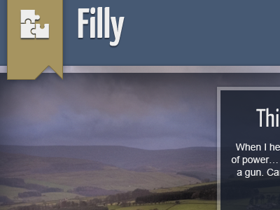 Filly [Early stage] - Header/Slider filly flat muted themeforest work in progress