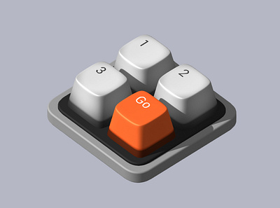 3d Keyboard 3d design graphic keyboard spline