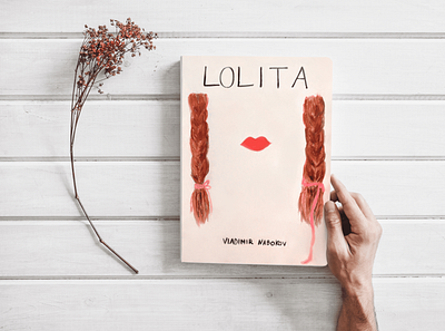 Lolita / book cover design book design draw drawing illustration pastel