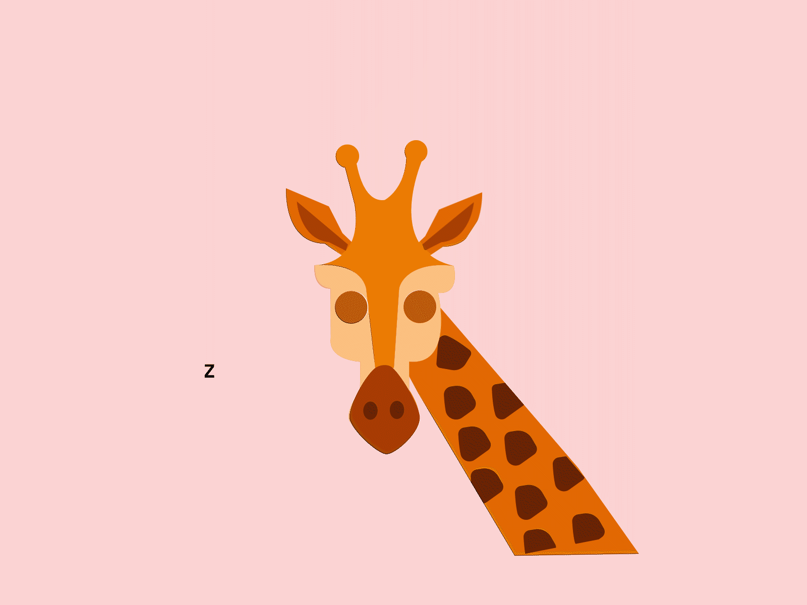 Sleeping Giraffe adobe aftereffects animation brand identity illustration