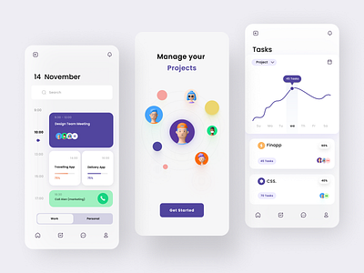 Design project management app