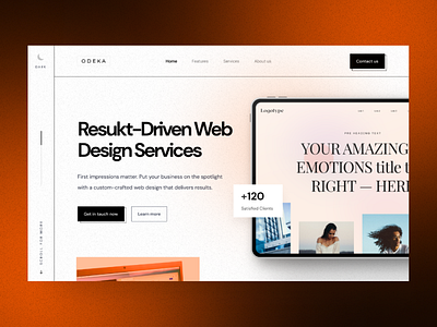 Web Design Agency clean designagency digitaldesign header hero minimal modern ui uidesigner uiux webdesign
