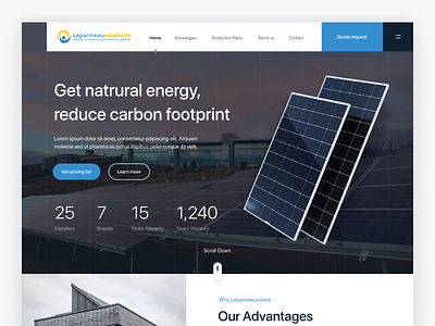 Solar Panel Company Website