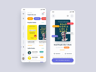 Book Shop Application 📚📖 app application appui audiobook book book shop podcast ui