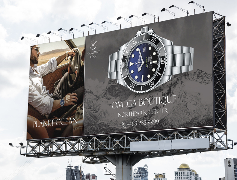 watch ads billboard by Fahima Akter on Dribbble