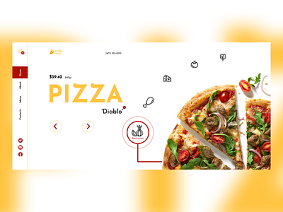 UX/UI design Pizzeria website design pizza pizzeria ui ux web website