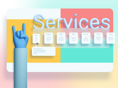 3D flat Services cleaning 3d clinind design flat graphic design illustration services ui ux web website