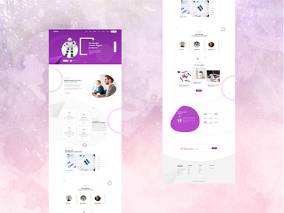 Website Landing Page animation branding design flat html5 illustration logo multipurpose responsive template