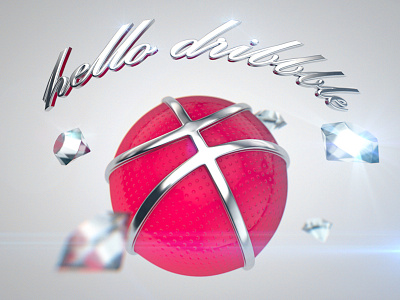 Hello Dribbble! debut draft dribbble first first shot invitation invite thanks