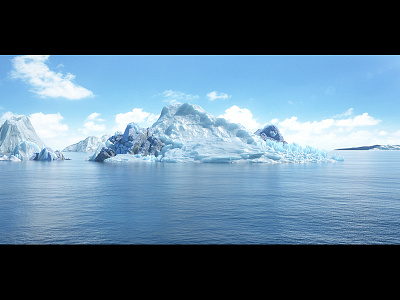 Iceberg 3d c4d ice iceberg ocean octane render sky