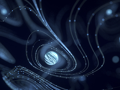 Swirl Space 3d abstract art cg digital render