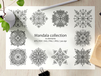 Mandala collection design illustration illustrator line line art mandala vector vector mandala