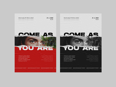 poster#002 – Come As You Are collage collage art poster design typography