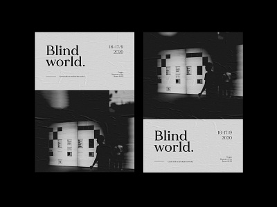 poster#003 – Blind world. design poster design posters typography
