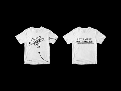 t-shirt#001 – LONGLIFE PROJECT branding design t shirt design tshirtdesign typography