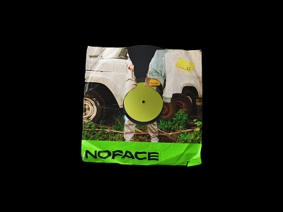 vinylcover#001 – NOFACE band merch collage art cover cover design design music art photography vinyl cover