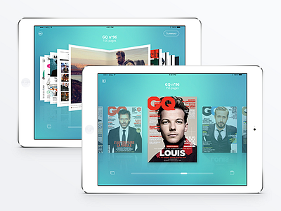 Lekiosk New – Reader Prototype v1 app clean color dashboard flat interface ipad iphone magazine mobile navigation ui