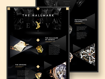 Roger Dubuis - Hallmark of Geneva flat luxury menu minimal navigation store swiss ui ux watch webdesign