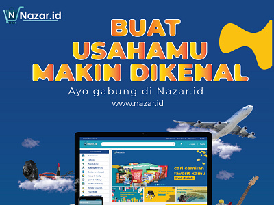 nazar.id campaign app branding bussines design ecommerce illustration typography vector web