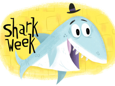 Shark Week animal illustration shark shark week