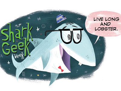 Shark Geek Week animal illustration shark shark week