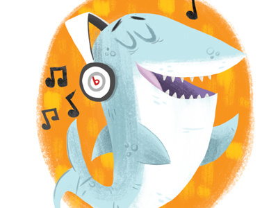 Shark Beats animal illustration shark shark week