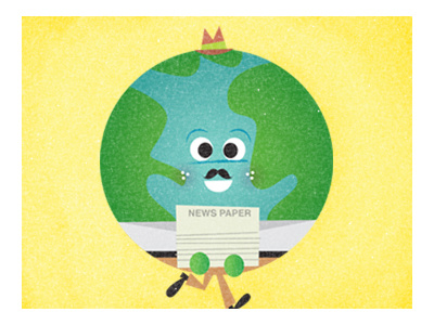 Mr. Globe earth day globe recycle
