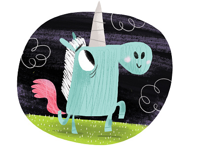 Unicorn character design illustration unicorn