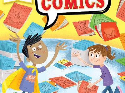The colorful Story of Comics art book children comic comics illustration kids super heroes