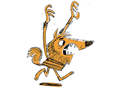 Kyle The Wolfman halloween inktober illustration monster wolfman
