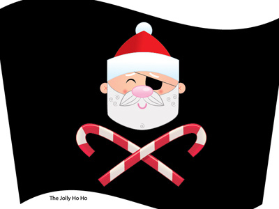 Jolly Ho Ho christmas digital humor vector