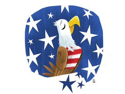 Independence Day 4th of july bald eagle eagle illustration independence day
