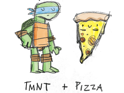 Classic combinations 2 pizza sketch teenage mutant ninja turtles tmnt turtle