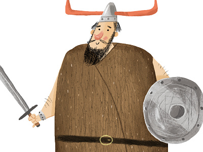 Viking character illustration viking